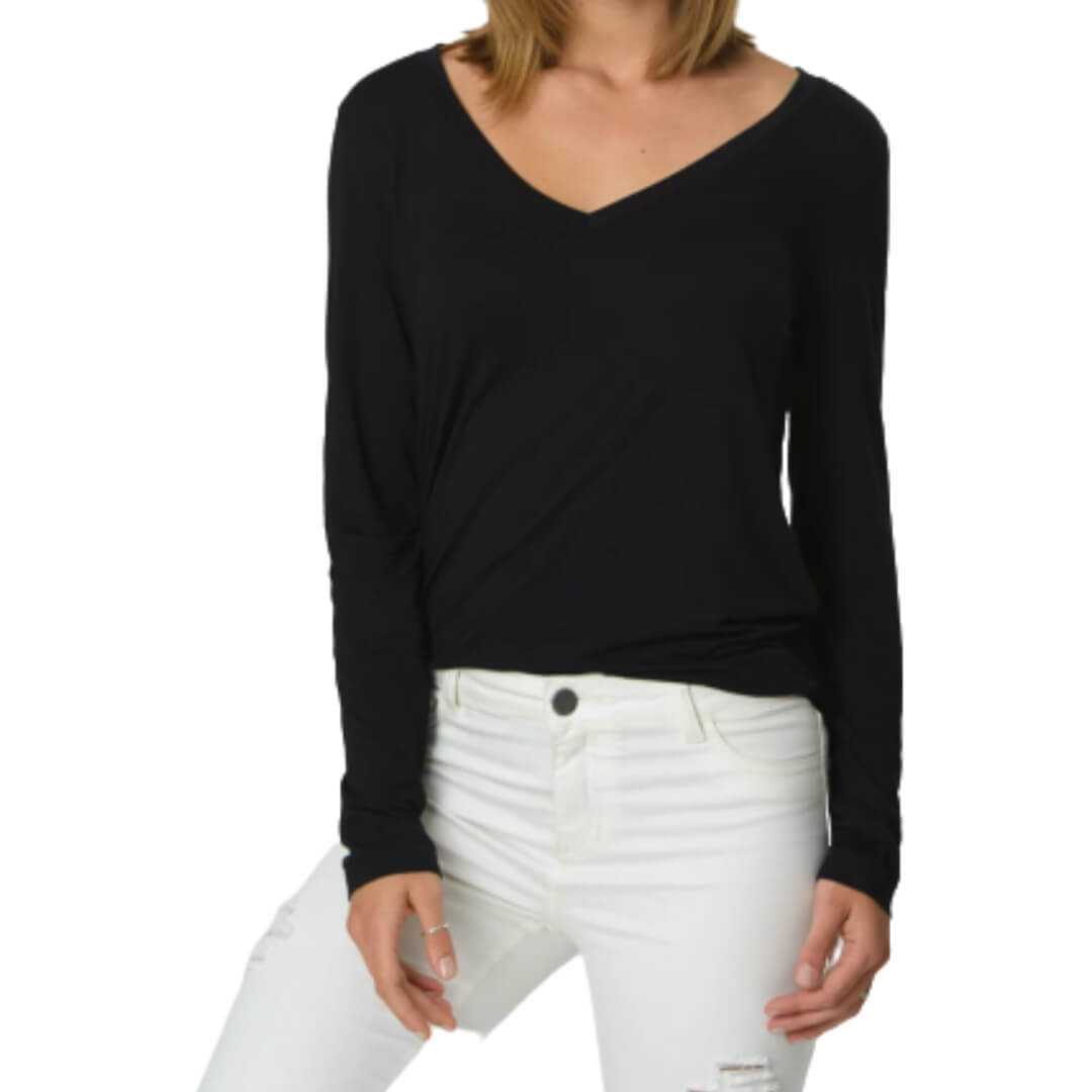 Molde Blusa Decote V Manga Longa