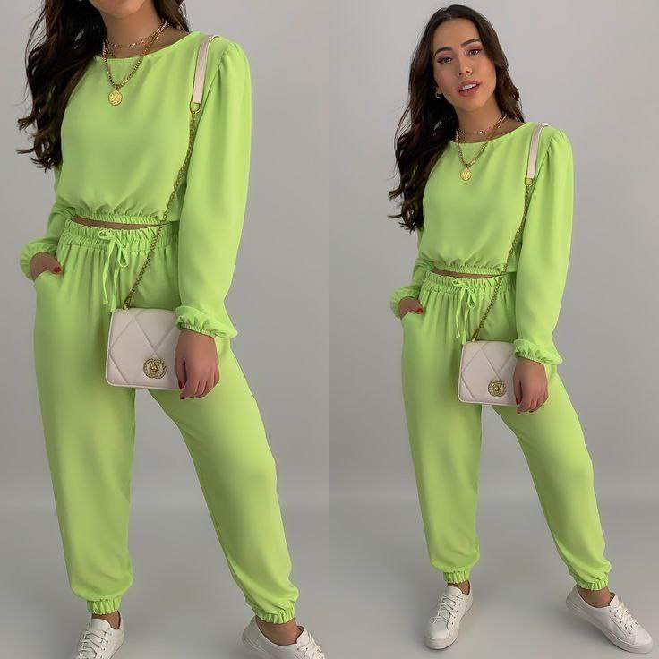 Molde conjunto cropped manga bispo e calça jogger com bolso