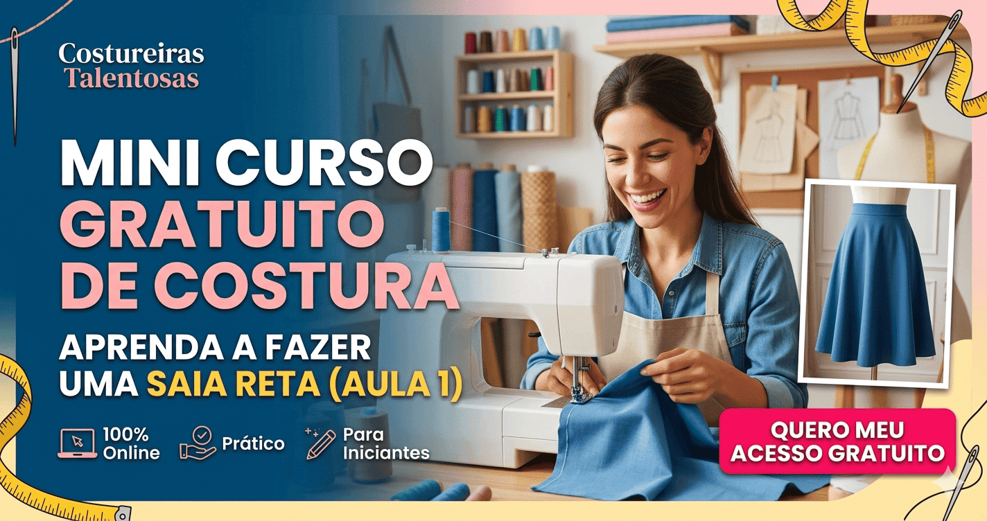 Mini Curso grátis de Modelagem Corte e Costura